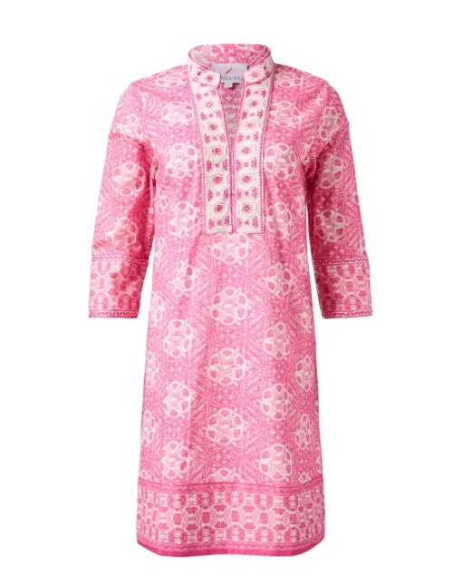 Pink Print Tunic Dress